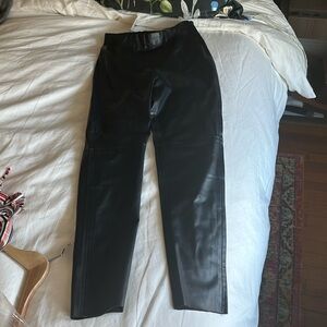 Zara size medium vegan leather leggings NWT